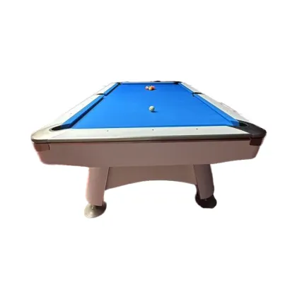 Nine Ball Table with Solid Wood Legs and Jiujiang Stone