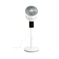 Verstellbarer weißer Standventilator mit Fernbedienung und LED-Anzeige