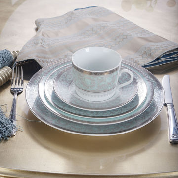 Shenzhen manufacture new design super white 20PCS ceramic dinner set