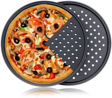 Non-Stick Baking Tools Punching Cake Pizza Pan