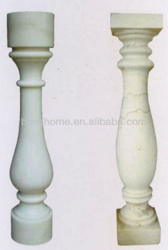 Marble baluster railing outdoor stair rail