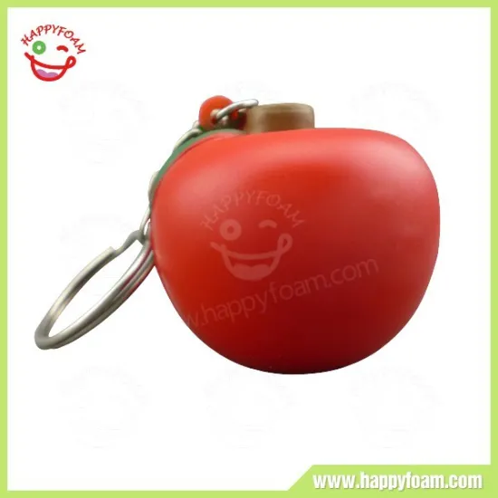 Manufacturer Supply Apple Anti Stress Keychain PU Foam