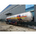 3 Axles 58000L Propane Usafirishaji wa nusu-trailers