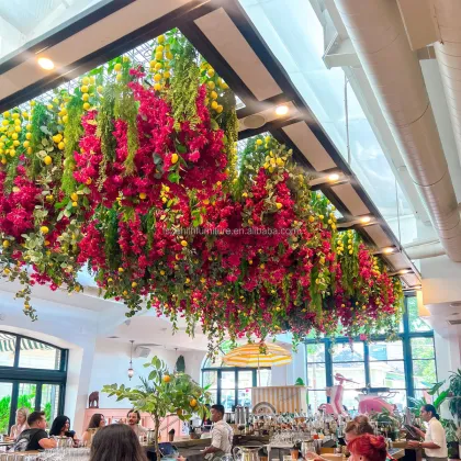 Luxury Wedding Ceiling Decorations: Hanging Artificial Flowers for Ceil Decor