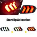 HCMOTIONZ LED RVB Taillights Start Up Animation pour Ford Mustang 2015-2022