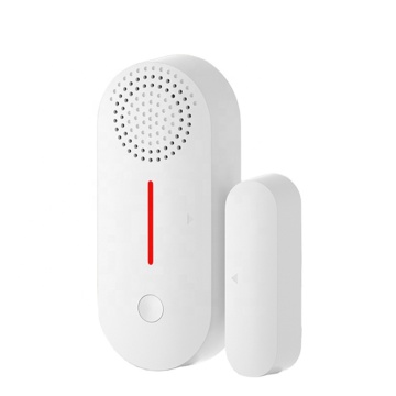 Wireless Tuya WiFi Smart Magnetic Window Door Sensor with Sound, Light, and App Remote Control
