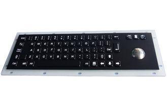 IP65 dynamic vandal proof black metal keyboard with trackba