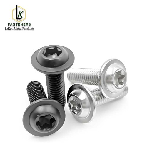 Машынныя шрубы Torx з круглай шайбай і вугляродзістай сталі