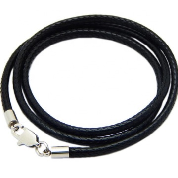 Yiwu Aceon Stainless Steel Soft Cord Rectangle Lobster Clasp Necklace