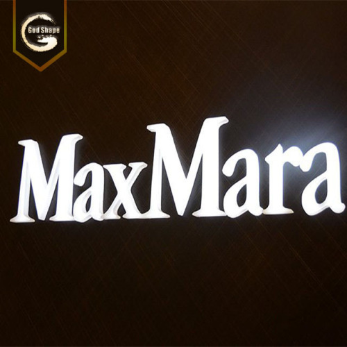 Letras de canal LED retroiluminadas personalizadas Sinais de metal