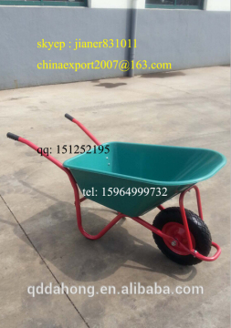 Poly Wheel Barrow for Garden use ,for Construction use,for Home use with 14" Pneumatic Wheel