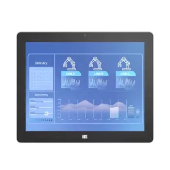 IEI DM2-150E 15 Inch Industrial LCD Monitor with Built-in Camera for AI Facial Recognition