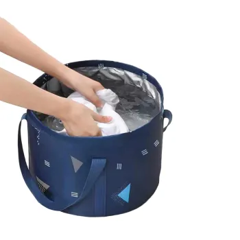 Portable Travel Laundry Magic Camping Basin: Custom Folding Bucket for Compressed Wash and Soaking Feet