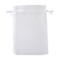 pretty quatity white drawstring organza pouch