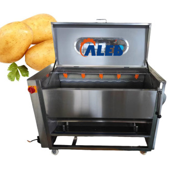 Macchina professionale di pulizia della frutta e verdura: lavare e sbucciare in modo efficiente zenzero, carote, patate e altro ancora