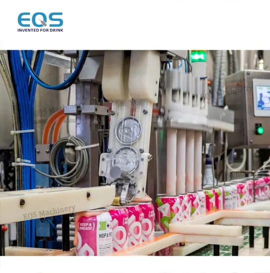 Linear Beer Soda Canning Machine: 300BPH Flushing Filling Sealing Line for Aluminum Cans