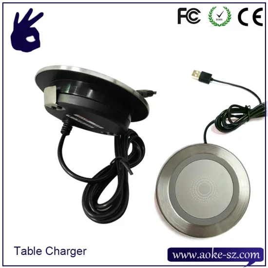 Coffee Table Charger Qi Embedded Wireless Battery Charger