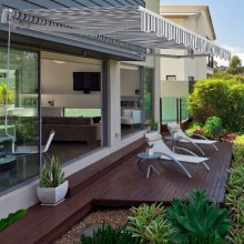 Handmatige exterieur Sunshade luifel Luifel met handstroom