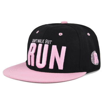 High Custom Embroideries Snapback Cap - Black Pink Wholesale for Men and Women