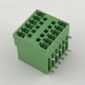 bent double layer male plug-in PCB terminal block
