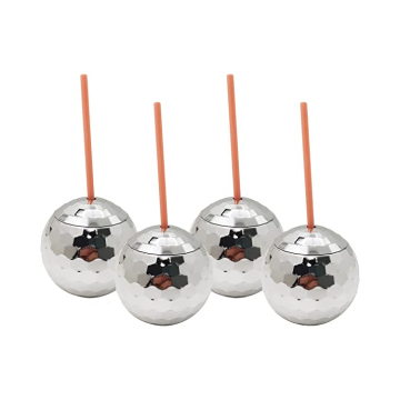 Wholesale Disco Ball Cup Electroplated Color Ball Shape Sippy Cup