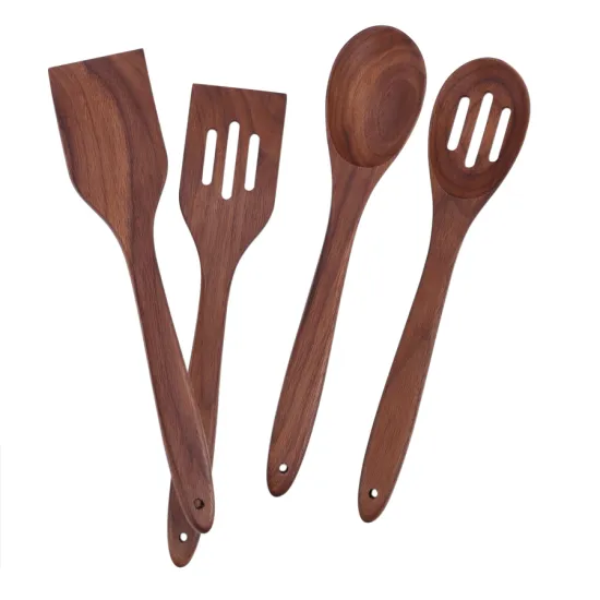Walnut wood cooking tools