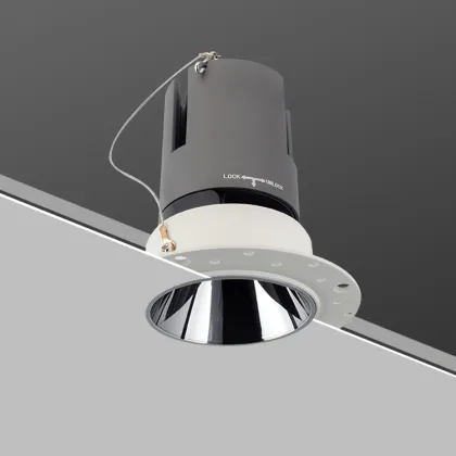 Aluminum Trimless COB LED Downlight for Seamless Ceilings