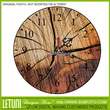 Wooden wall mounted clock shop decoration