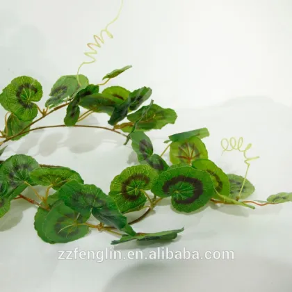 nearly natural wall hanging ornament artificial ivy leave wholesale fake latex ivy for wall decoration