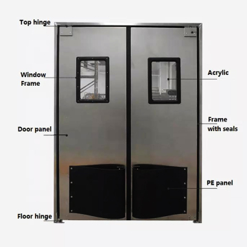 Stainless Steel Accessible Traffic Doors for Commercial Restaurants