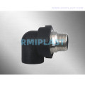 Hdpe pe poly socket mâle coude mâle