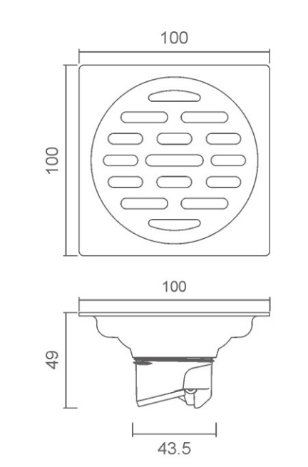 Floor drain drawing