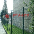 Clôture de jardin avec clôture en fil soudé 3D enduite de PVC