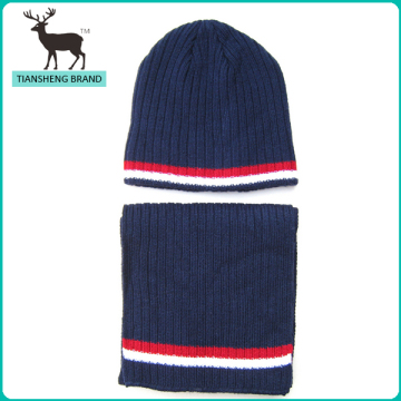 High quality soft sport norway winter outdoor beanie and scarf set