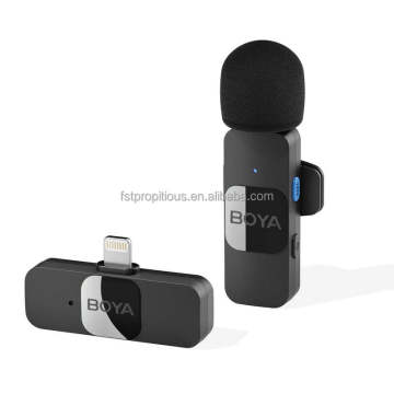 BY-V10/V20 Micrófono Wiralier Wireless Professional para transmisiones en vivo y grabación