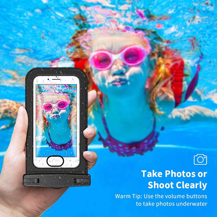 Vízálló úszó mobiltelefon tok úszáshoz