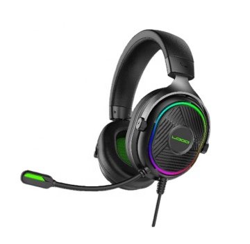 LED Gamer Headset 7.1 Surround Sound USB Gaming Headphones for PC