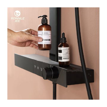 Copper Valve Core Wall-Mounted Digital Shower Set
