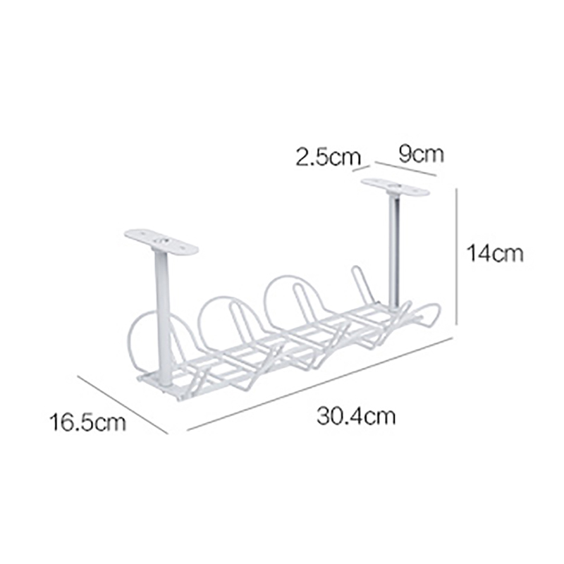 Wire Socket Organizer Home Living Room Storage Rack Under Desk Cable Management Tray Shelf Strong Hanging Basket Socket Storage