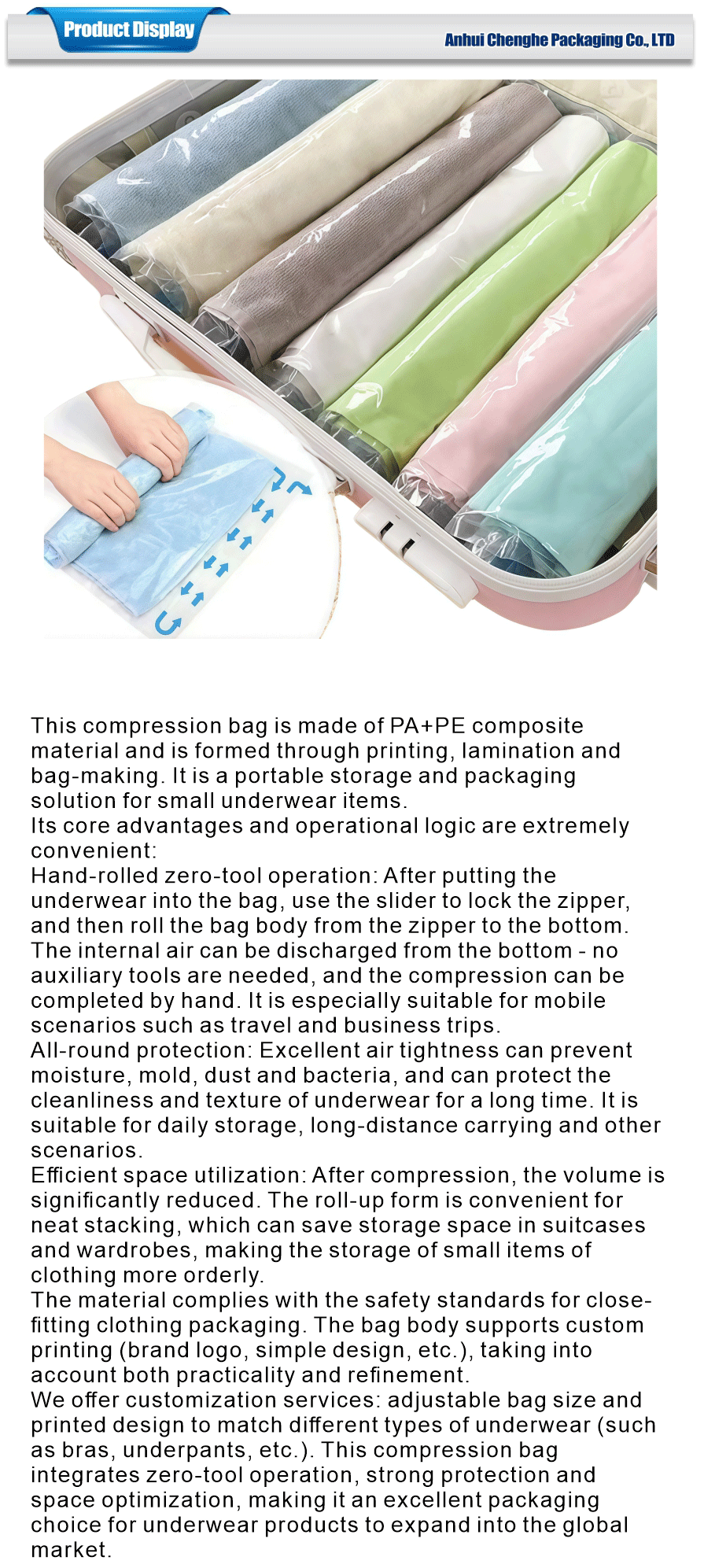 easy to use hand rolled vacuum bag