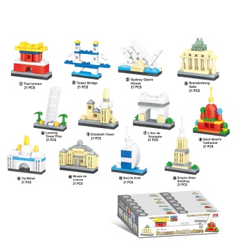 DIY Building Block Model: Mini Architecture Bricks - Construction Learning Toys & Birthday Gift for Kids