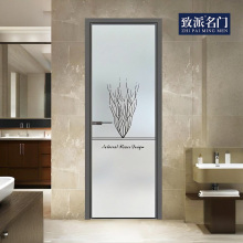 Las puertas batientes para el hogar modernas son simples y modernas.