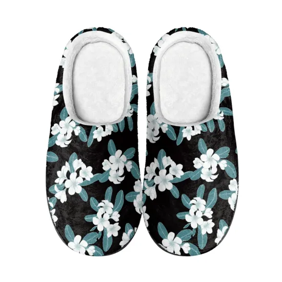 Customized Hawaii Lei Pua Melia Cotton Slippers