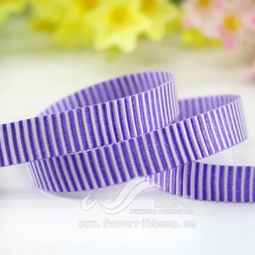 3/8" Polyester Striped Ribbon