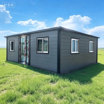 Stylish Folding Steel Cabin with Integrated Garden Retreat