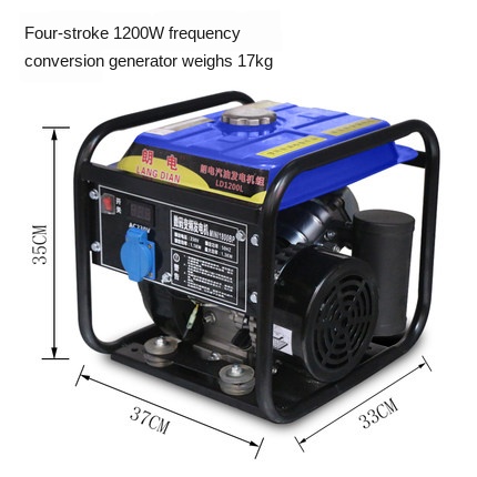 Portable gasoline generator household 1100w 220v volt small mini digital inverter car 1KW generator