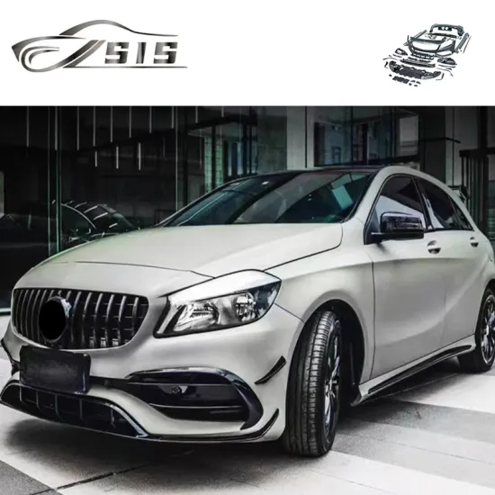 A-Class W176 2013-2018 BodyKit: Front Bumper Grilles, Rear Diffuser with Exhaust Tips