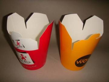 White Cardboard Food Grade Paper Noodle Box