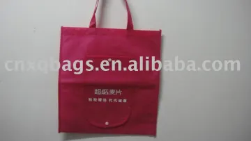 2013 red non woven foldable bag