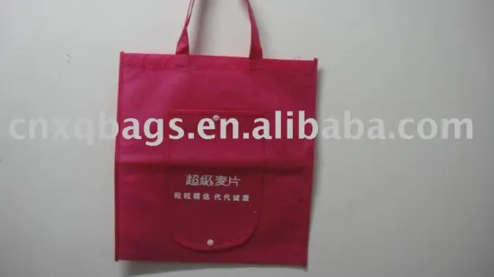 2013 red non woven foldable bag